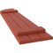 Ekena Millwork Americraft 3-Board (2 Batten) Wood Joined Board-n-Batten Shutters w/ Arch Top, ARW101BQ311X49CLH, PR ARW101BQ311X49CLH - alternate 6